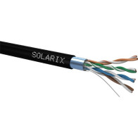 Kabel datový OPTONET 5E, F/UTP stíněný, venkovní, černý